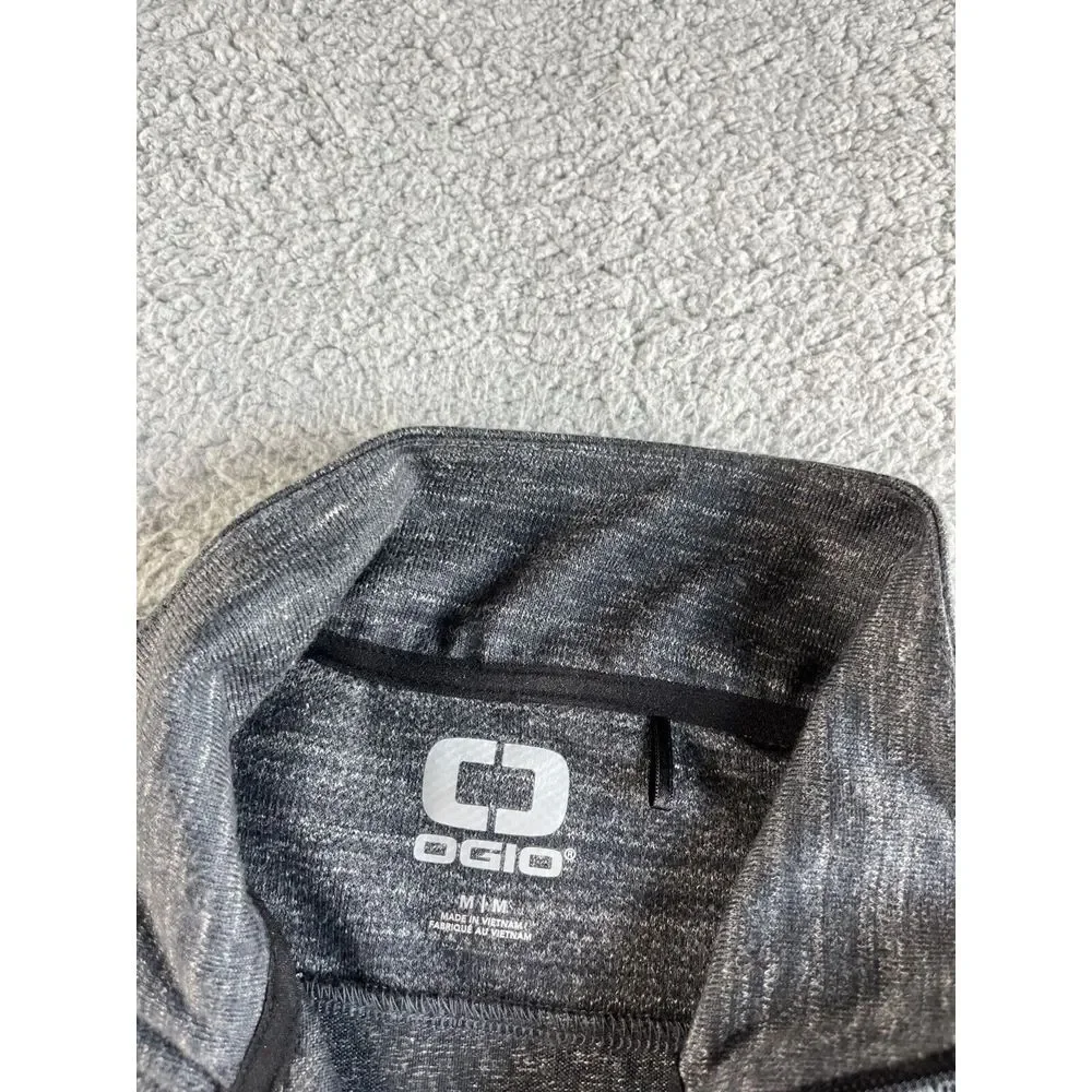 NEW OGIO Sweater Mens Medium Gray Pullover 1/4 Zip Golf‎ Sports Outdoor Athletic - Picture 4 of 16